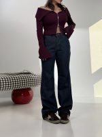 شلوار جین نیم بگ کد 102084 - Image 3