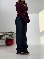 شلوار جین نیم بگ کد 102084 - Image 4