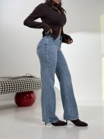 شلوار جین نیم بگ کد 102085 - Image 3