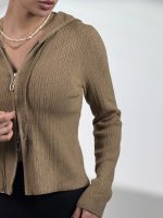 هودی بافت زیپ دار کد 200983 - Image 3