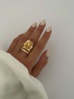 انگشتر گلی کد 310694 - Image 2