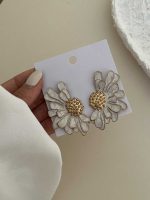 گوشواره میناکاری آفتاب گردون کد 310732 - Image 2