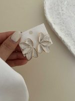 گوشواره مینا کاری نیمه گل کد 310731 - Image 2