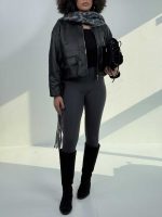 سوییشرت چرم طرح جیب کد 201018 - Image 14