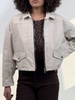 سوییشرت چرم طرح جیب کد 201018