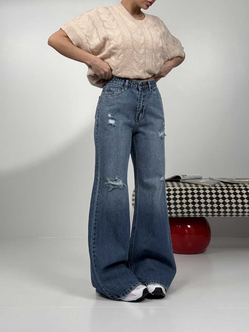 IMG_5064 شلوار جین سوپر بگ کد 102116 - Image 1