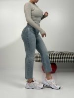 شلوار جین واید کراپ کد 102122 - Image 2