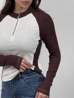 بلوز نیم زیپ 2 زنگ کد 180573 - Image 6