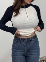 بلوز نیم زیپ 2 زنگ کد 180573 - Image 7