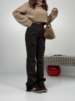 شلوار جین نیم بگ کد 102112