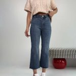 شلوار جین واید کراپ کد 102123