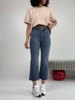 شلوار جین واید کراپ کد 102123