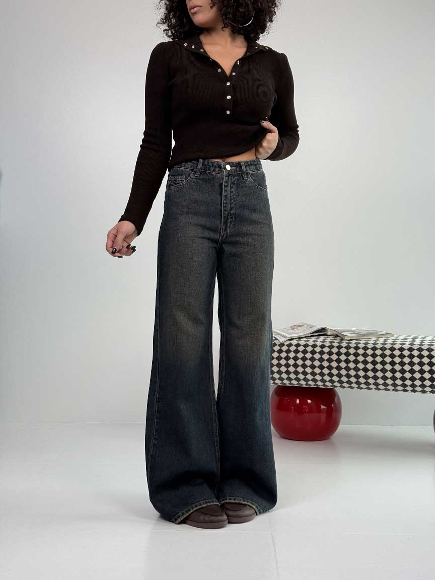 IMG_5762 شلوار جین سوپر بگ کد 102134 - Image 1