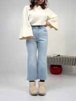 شلوار جین واید کراپ کد 102119 - Image 2