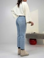 شلوار جین واید کراپ کد 102119 - Image 5