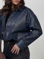 سوییشرت چرم طرح جیب کد 201018 - Image 11