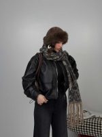 سوییشرت چرم طرح جیب کد 201018 - Image 15