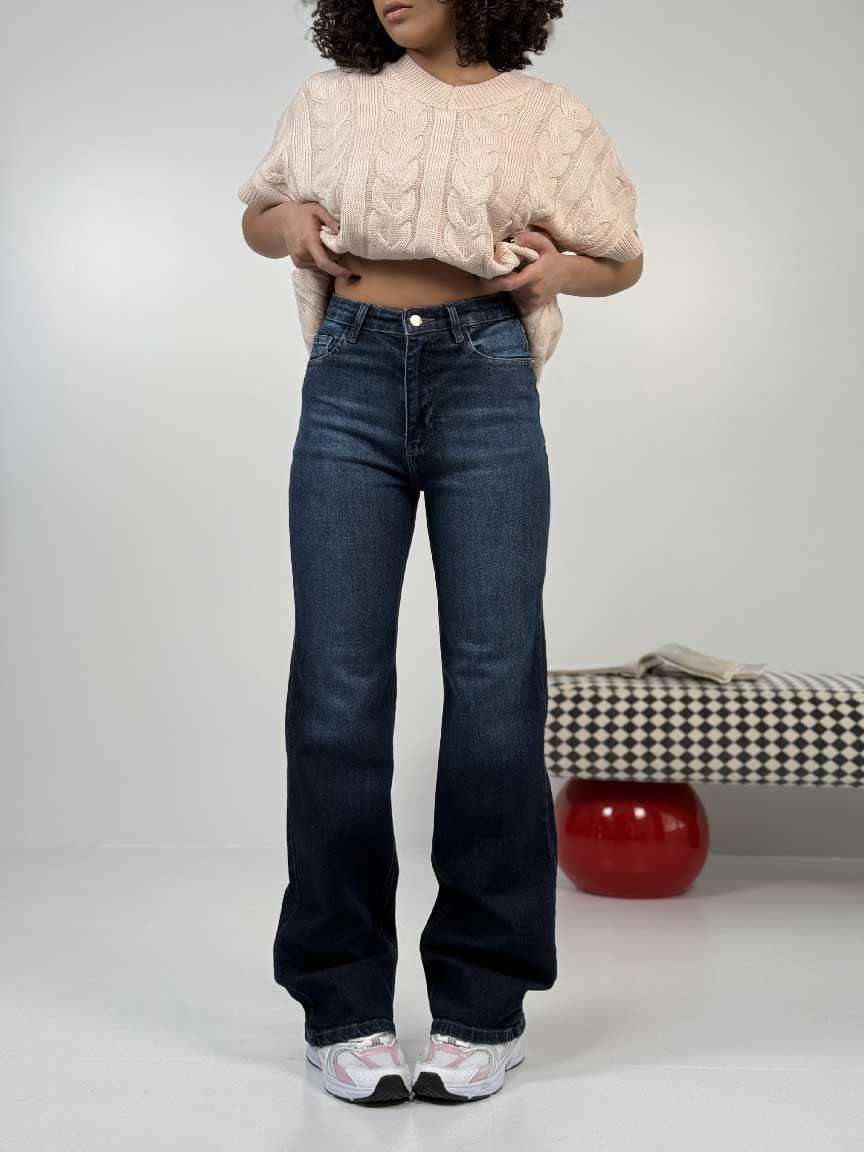 IMG_6076 شلوار جین راسته کد 102130 - Image 1