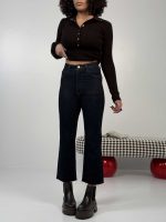 شلوار جین واید کراپ کد 102121 - Image 4