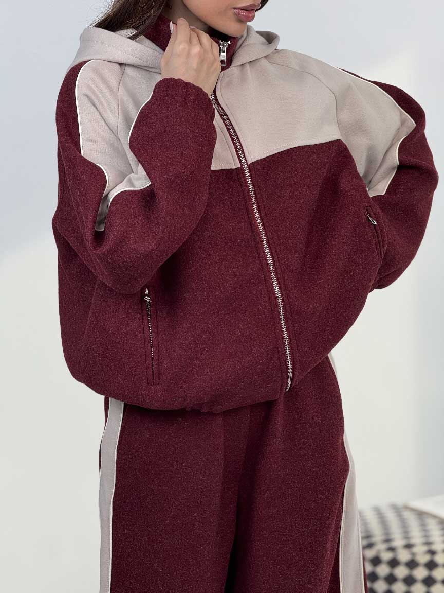 IMG_6168 ست سوییشرت و شلوار ترکیبی فوتر کد 160867 - Image 1