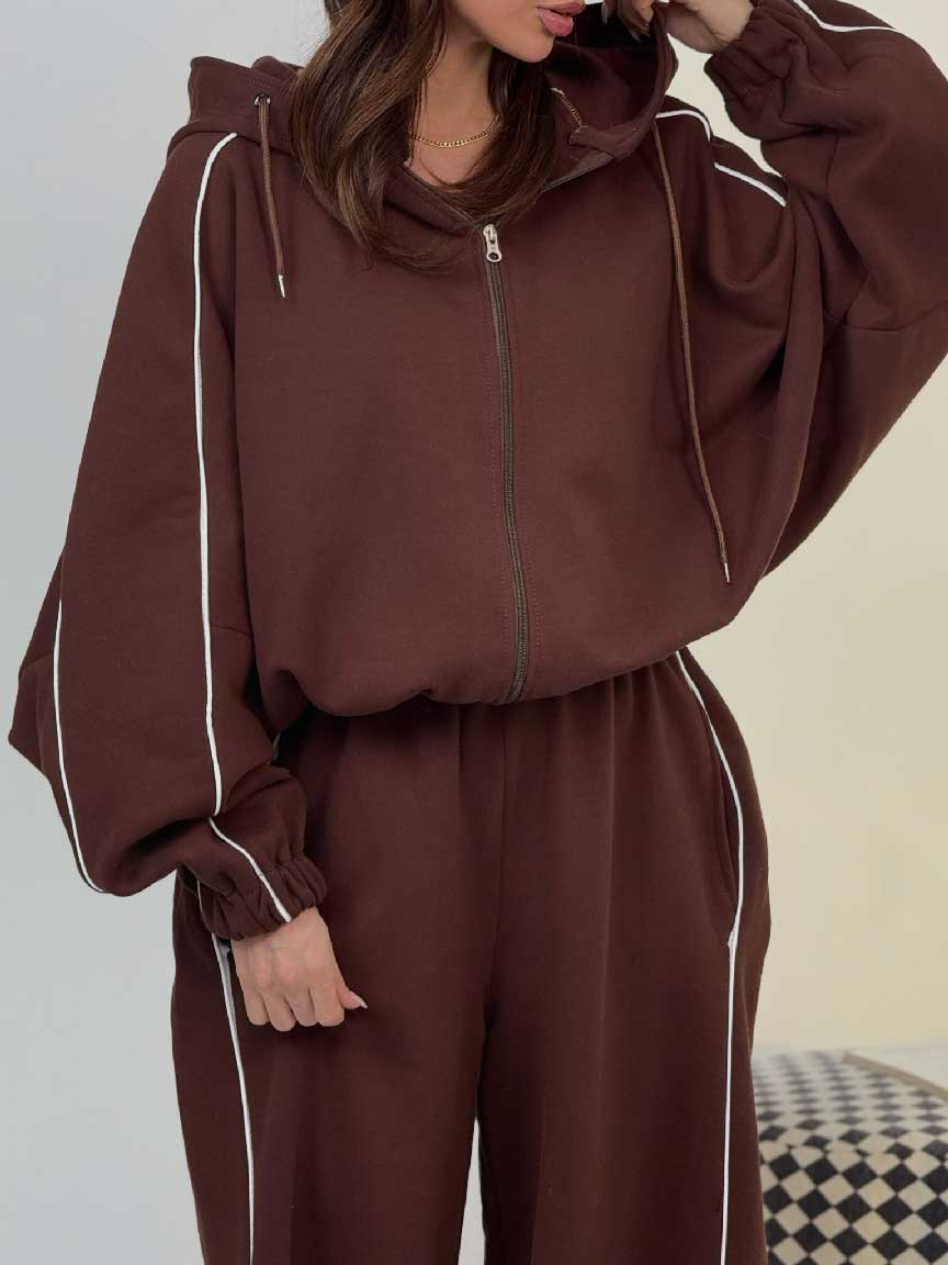 IMG_6210 ست سوییشرت و شلوار مغزی دوزی کد 160868 - Image 1