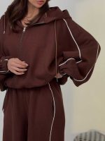 ست سوییشرت و شلوار مغزی دوزی کد 160868 - Image 3