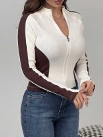 بلوز 2 رنگ زیپ دار کد 180574 - Image 7