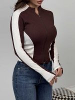 بلوز 2 رنگ زیپ دار کد 180574 - Image 9