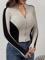 بلوز 2 رنگ زیپ دار کد 180574 - Image 11