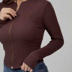 بلوز زیپ دار کد 180576