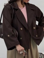 ترنچ کت آستین پاگون دار کد 120401 - Image 11