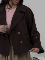 ترنچ کت آستین پاگون دار کد 120401 - Image 12