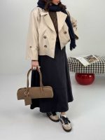 ترنچ کت آستین پاگون دار کد 120401 - Image 7