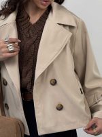 ترنچ کت آستین پاگون دار کد 120401 - Image 8