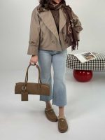 ترنچ کت آستین پاگون دار کد 120401 - Image 4