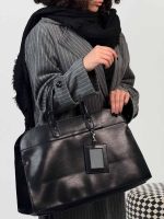 کیف دستی چرم آیینه دار کد 280494