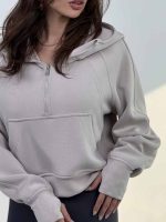 هودی نیم زیپ OYSHO کد 201031 - Image 3