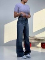 شلوار جین نیم بگ کد 102137 - Image 4