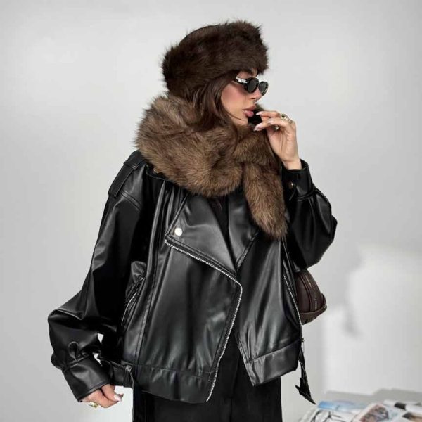 کت چرم REBEL ZIP کد 120404