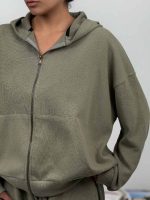 ست سوییشرت و شلوار ملانژ کد 160873 - Image 8