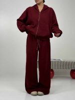 ست سوییشرت و شلوار ملانژ کد 160873 - Image 3