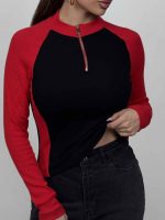 بلوز نیم زیپ 2 رنگ کد 180573 - Image 26