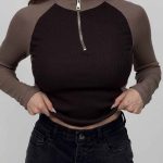 بلوز نیم زیپ 2 زنگ کد 180573