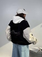 سوییشرت مخمل ترکیبی کد 201030 - Image 7