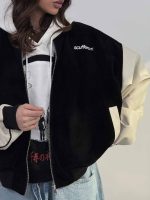 سوییشرت مخمل ترکیبی کد 201030 - Image 9