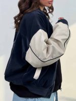 سوییشرت مخمل ترکیبی کد 201030 - Image 22