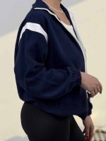 سوییشرت کتان وسط زیپ کد 201033 - Image 9