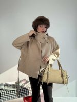 کت فوتر پشمی کمربنددار کد 120405 - Image 6