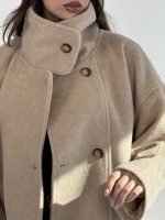 کت فوتر پشمی کمربنددار کد 120405 - Image 10