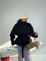 کت فوتر پشمی کمربنددار کد 120405 - Image 11